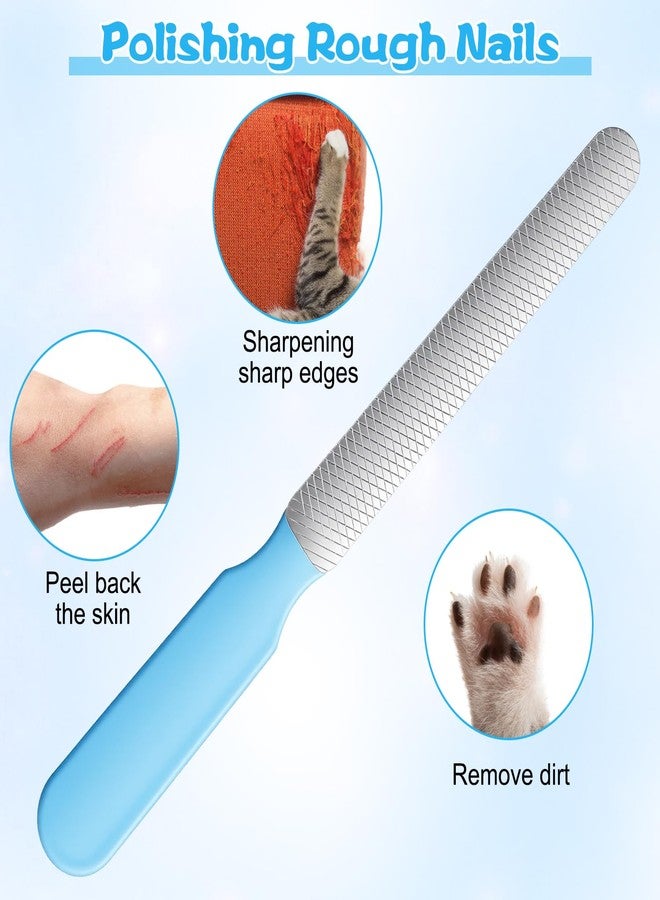 Molain 5Pcs Small Dog Nail File Set, Professional Nail Grooming Tool Metal Emery Boards Pet Nail Grooming Tool for Small Dogs and Cats Smoothing Rough Edges 5.5inch - Image 2